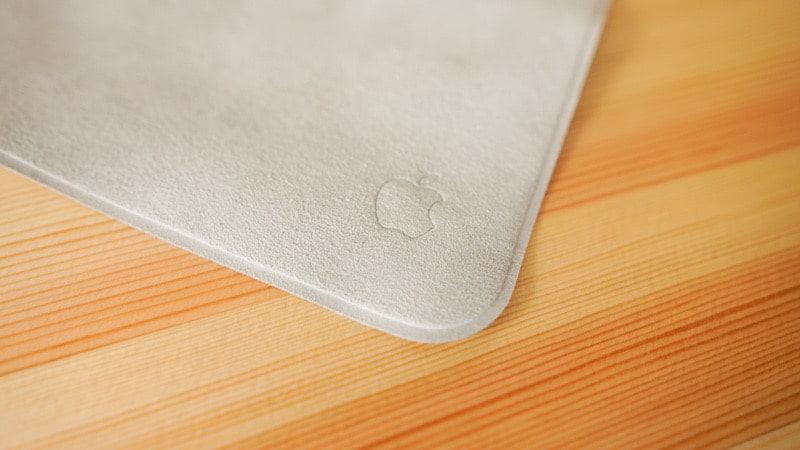 Appleの布、ポリッシングクロスのロゴ