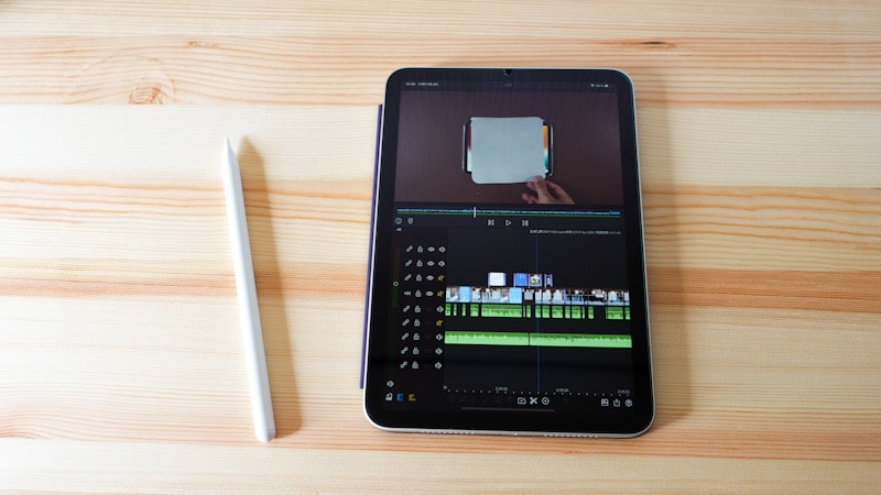 iPad mini 6のLumaFusionの動画編集画面