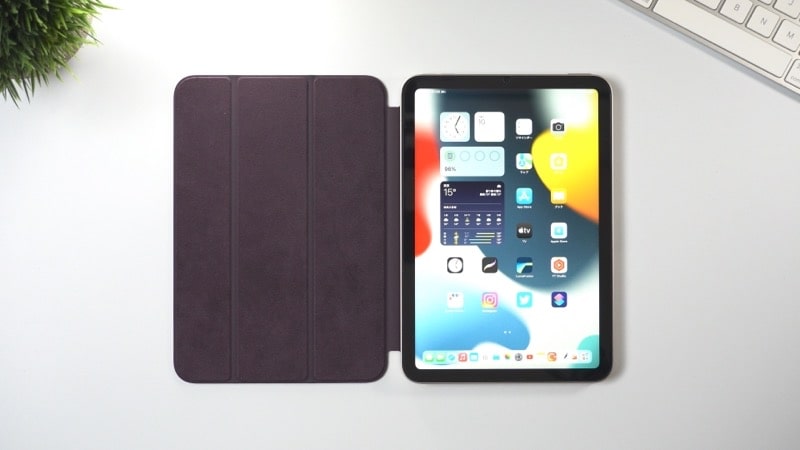 2021年新作 Apple 用Smart Folio iPad mini - 第6世代 ダークチェリー 