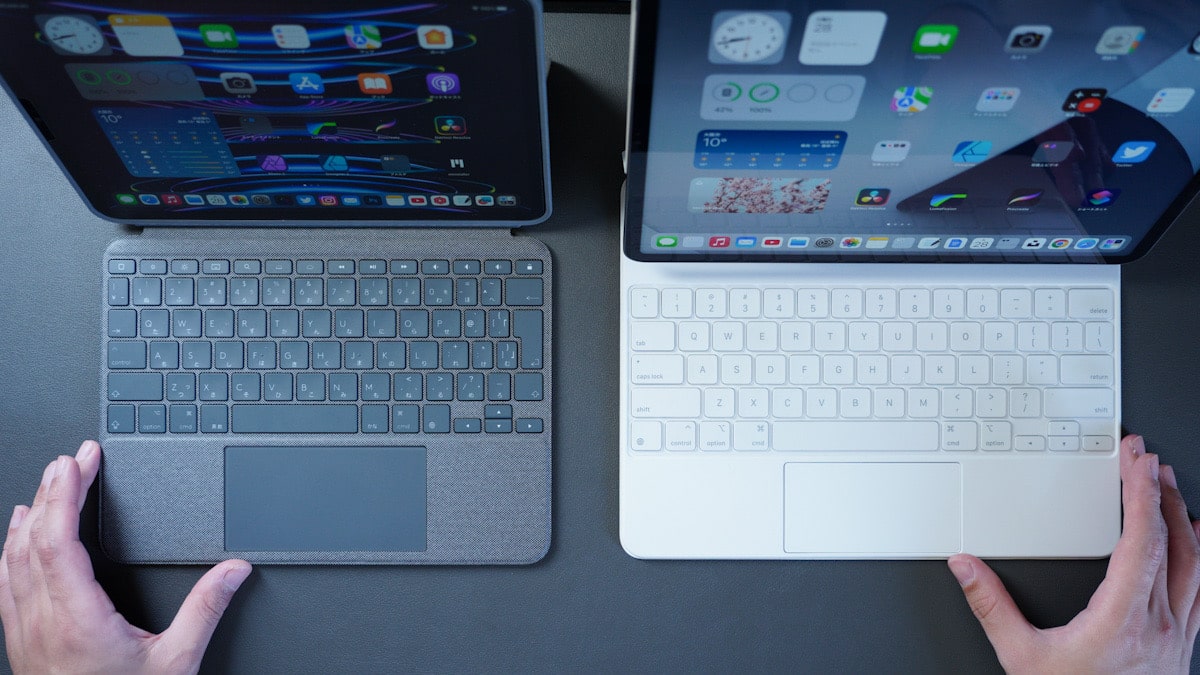 iPadのキーボードケースのCombo TouchとMagic Keyboardのキーボード